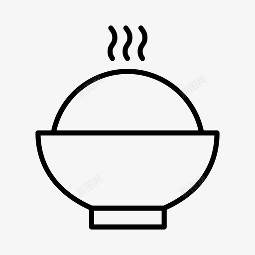 米饭烹饪咖喱图标svg_新图网 https://ixintu.com 咖喱 快餐 烹饪 米饭 餐饮