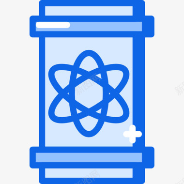 危险科学82蓝色图标图标