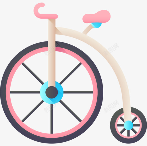 自行车32码彩色图标svg_新图网 https://ixintu.com 32码 彩色 自行车