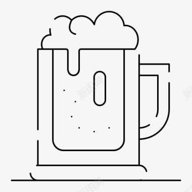 酒精啤酒庆祝图标图标