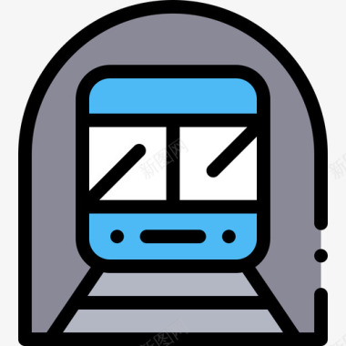地铁公交7线颜色图标图标