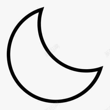 月亮夜晚用户界面图标图标