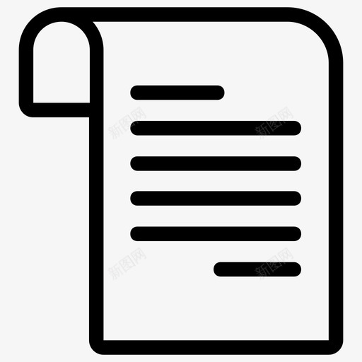 折叠纸商业文件页面图标svg_新图网 https://ixintu.com 书写 书写纸 商业 图标 复印 折叠 文件 线图 页面