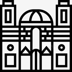 库斯科库斯科大教堂地标6直线形图标高清图片