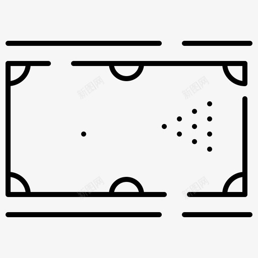 台球球杆游戏图标svg_新图网 https://ixintu.com 中庭 口袋 台球 台球桌 常规 游戏 球杆 虚线 运动 运动中 运动训练