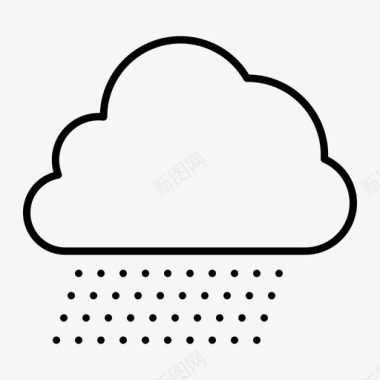 雨云自然图标图标