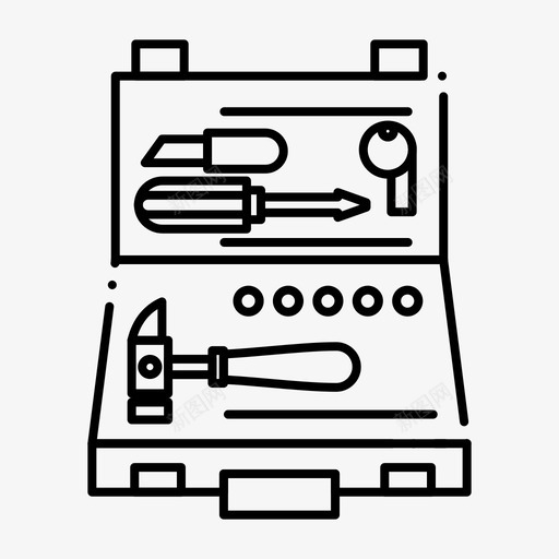 工具盒子建筑图标svg_新图网 https://ixintu.com 2月 v3 修理 工具 建筑 建造 收集 界面 盒子 网页