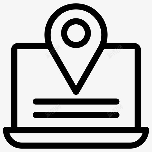 在线位置位置标记地图定位器图标svg_新图网 https://ixintu.com ab测试线图标 位置标记 在线位置 在线位置指针 地图定位器 地图引脚 旅程地图 用户流