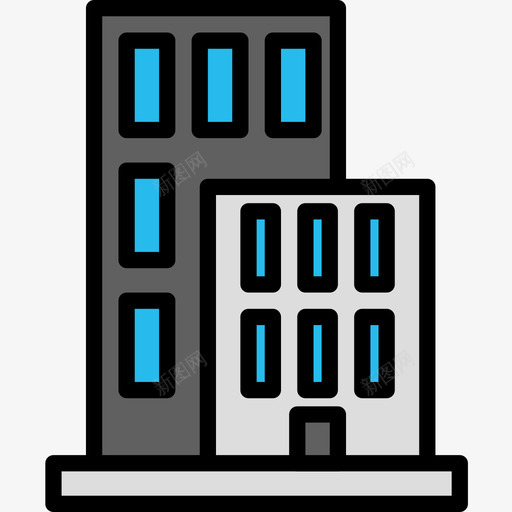 建筑建筑98线性颜色图标svg_新图网 https://ixintu.com 建筑 线性 颜色