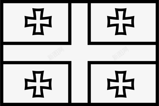 格鲁吉亚国旗国家世界图标图标