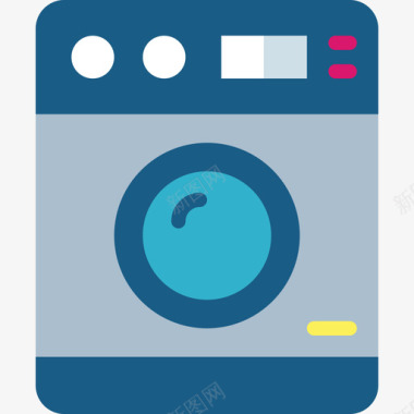 洗衣机机器人平板图标图标