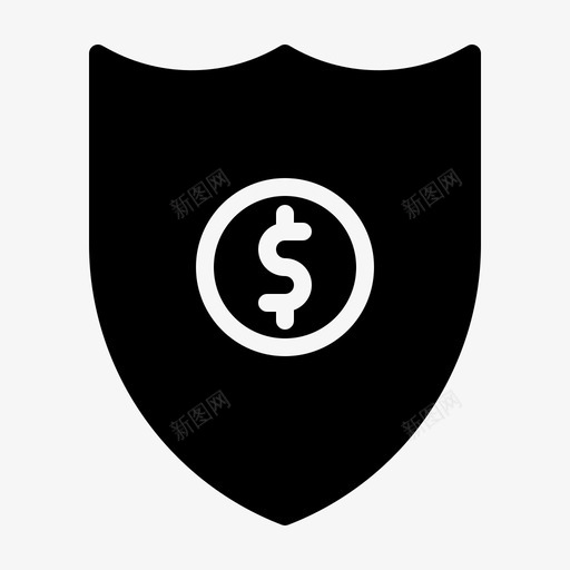 安全金融科技解决方案字形图标svg_新图网 https://ixintu.com 安全 金融科技解决方案字形