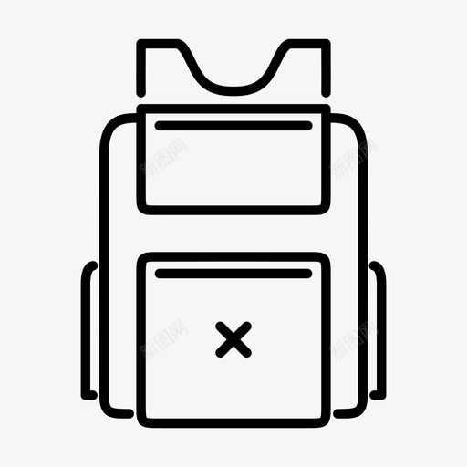 背包包装备图标svg_新图网 https://ixintu.com 户外 时尚 背包 装备