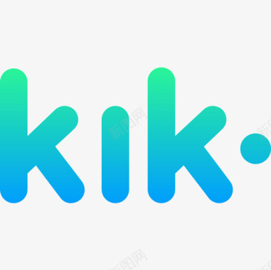 Kik社交媒体90梯度图标图标