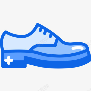 鞋子时尚5蓝色图标图标