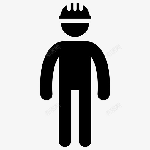工程师建筑商建造师图标svg_新图网 https://ixintu.com 制造商 头盔 工程师 建筑商 建造 形图 手持 象形