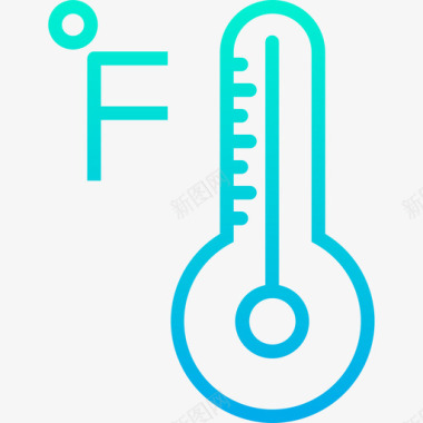 温度计天气192梯度图标图标