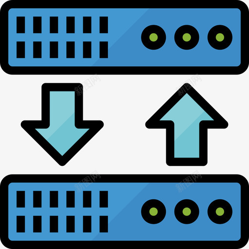 备份计算机技术5线颜色图标svg_新图网 https://ixintu.com 备份 技术 计算机 颜色