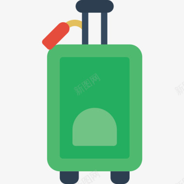 行李箱3袋扁平图标图标