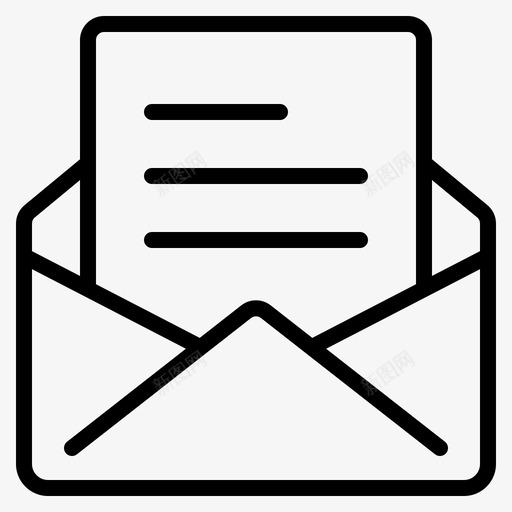 邮件电子邮件信封图标svg_新图网 https://ixintu.com 信件 信封 文件 消息 电子邮件 邮件