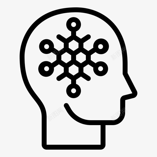 科学思维大脑头脑图标svg_新图网 https://ixintu.com 大脑 头脑 思维 思维方式 思考者 科学