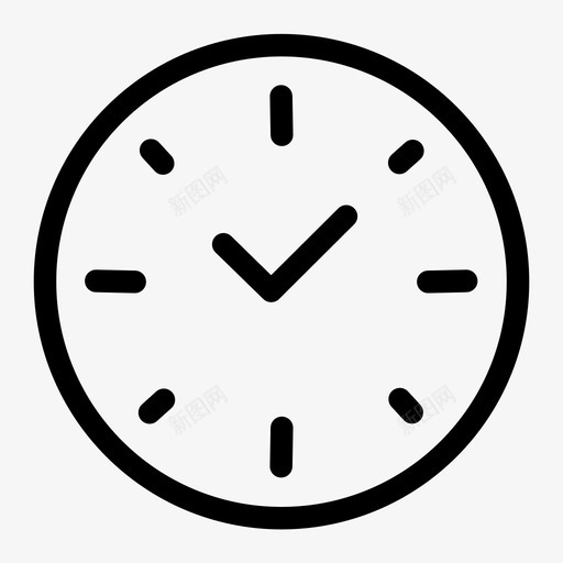 办公时间时钟顺时针图标svg_新图网 https://ixintu.com 其他 办公 时钟 时间 顺时针
