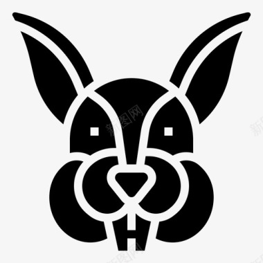 兔子动物绘图图标图标