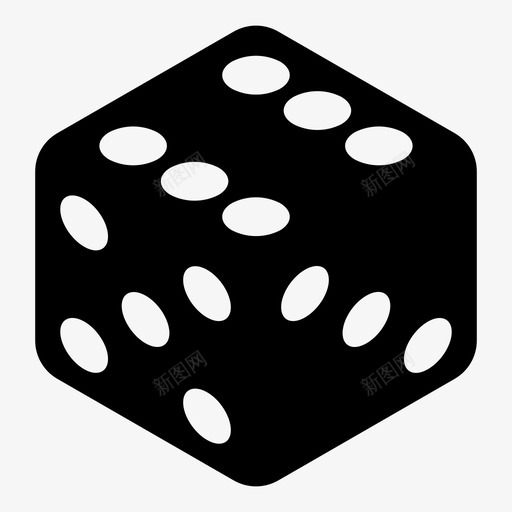 骰子6赌场骰子图标svg_新图网 https://ixintu.com 拉斯维加斯 赌博 赌场 骰子 骰子6