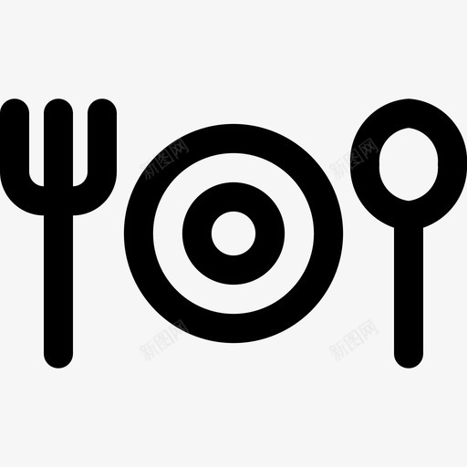 餐厅吃饭叉子图标svg_新图网 https://ixintu.com 勺子 叉子 吃饭 旅行 盘子 餐厅