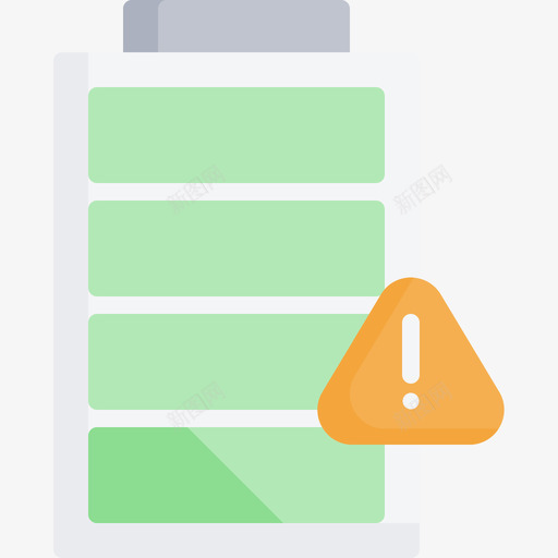电池通知4没电图标svg_新图网 https://ixintu.com 没电 电池 通知4