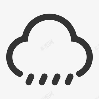 天气-大雨转暴雨图标