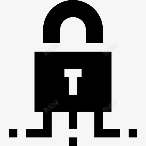 锁数字服务2已填充图标svg_新图网 https://ixintu.com 填充 数字 服务