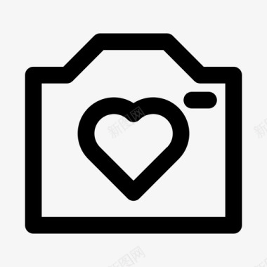相机爱情摄影图标图标