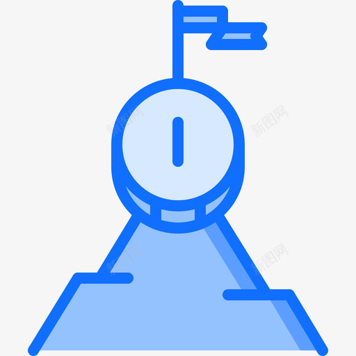 目标营销109蓝色图标svg_新图网 https://ixintu.com 目标 营销 蓝色