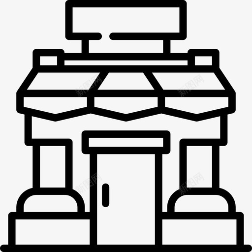 商店旅行149直线图标svg_新图网 https://ixintu.com 商店 旅行 直线