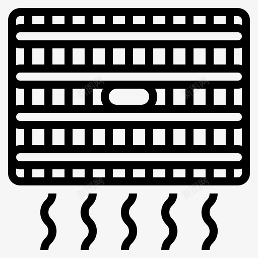 空调冷气孔图标svg_新图网 https://ixintu.com 冷气 外形 汽车 空调