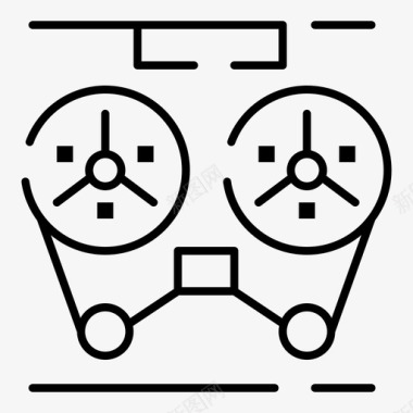 音频播放器录音机图标图标