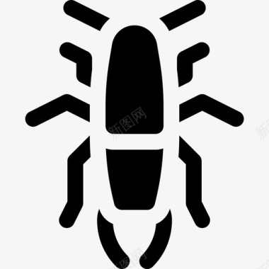 虫子昆虫8填充图标图标