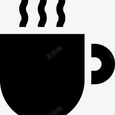 咖啡杯咖啡厅81号装满图标图标