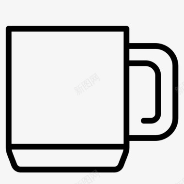 马克杯咖啡玻璃图标图标