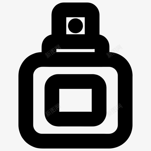 香水配件瓶子图标svg_新图网 https://ixintu.com 图标 基本 尺寸 所有 时尚 气味 瓶子 配件 香水