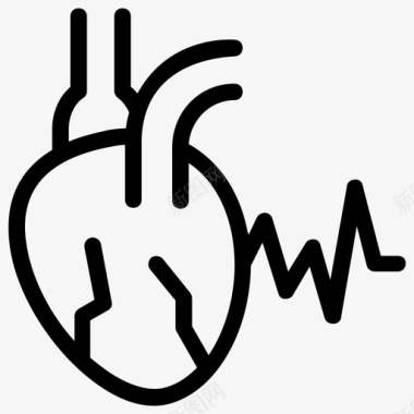 心脏病发作胸痛心脏病图标图标