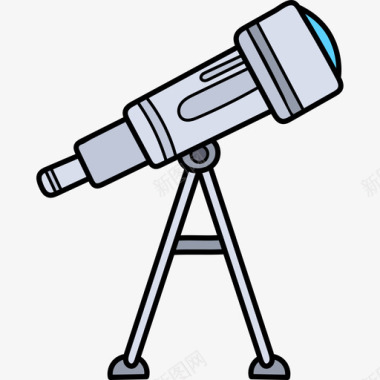 望远镜返校58彩色图标图标
