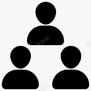 团队等级组织图标图标