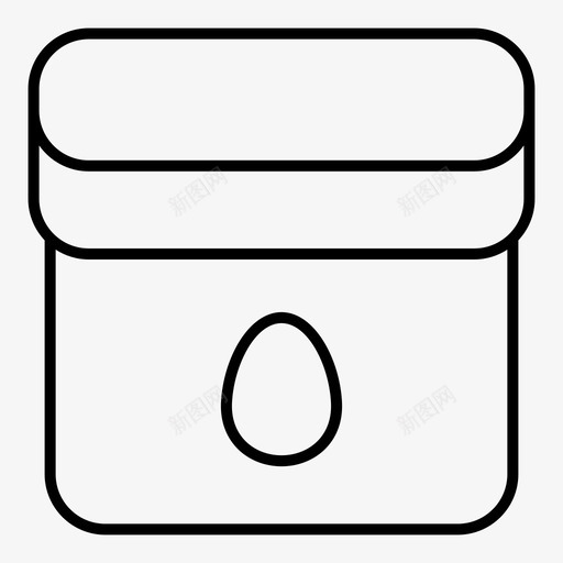 鸡蛋包装盒子纸箱图标svg_新图网 https://ixintu.com 包装 复活节 时间 盒子 纸箱 鸡蛋
