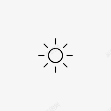太阳白天光线图标图标