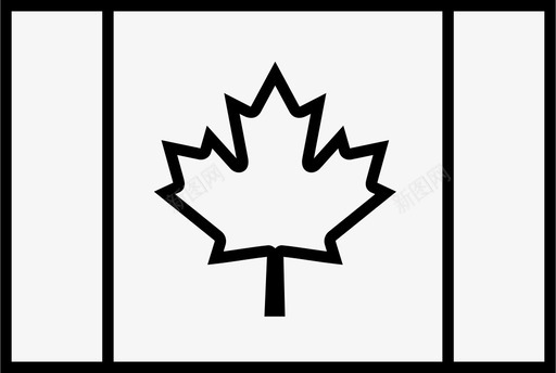加拿大国旗国家世界图标svg_新图网 https://ixintu.com 世界 加拿大 国家 国旗 简化 轮廓