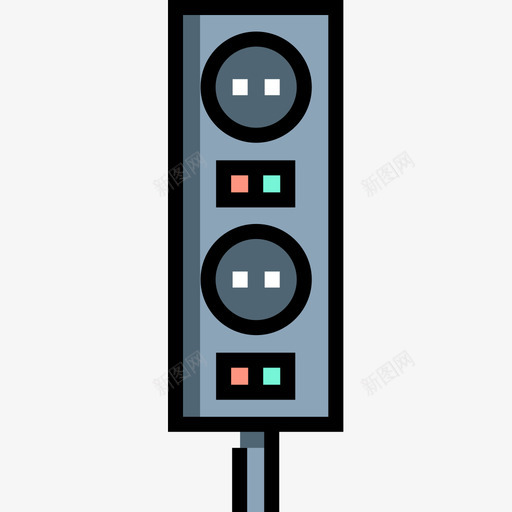 电路板电子37线性彩色图标svg_新图网 https://ixintu.com 彩色 电子 电路板 线性