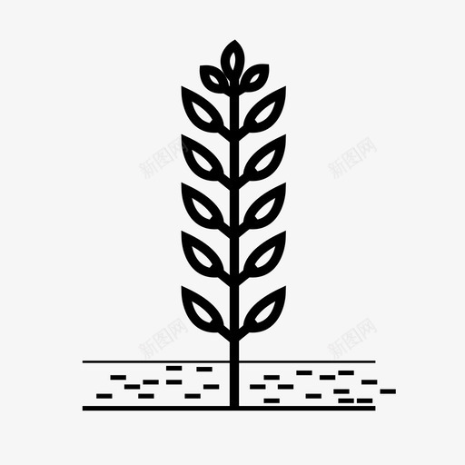 植物绿色叶子图标svg_新图网 https://ixintu.com 叶子 植物 绿色