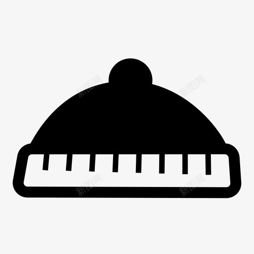 帽子冷的时尚的图标svg_新图网 https://ixintu.com 冷的 头罩 季节的 帽子 时尚的 雪帽